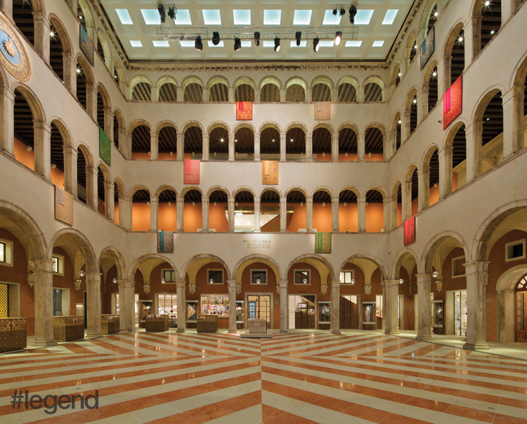 Interior of the  T Fondaco dei Tedeschi 